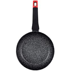 Ollas Y Sartenes Bergner BERGNER – Juego de 4 piezas - 3 Sartenes de 20x45, 25x 5cm y 28,5cm - Fabricados en Aluminio Forjado – Aptos para Inducción – Fabricados en Aluminio Forjado – Incluye Tapa de Aluminio