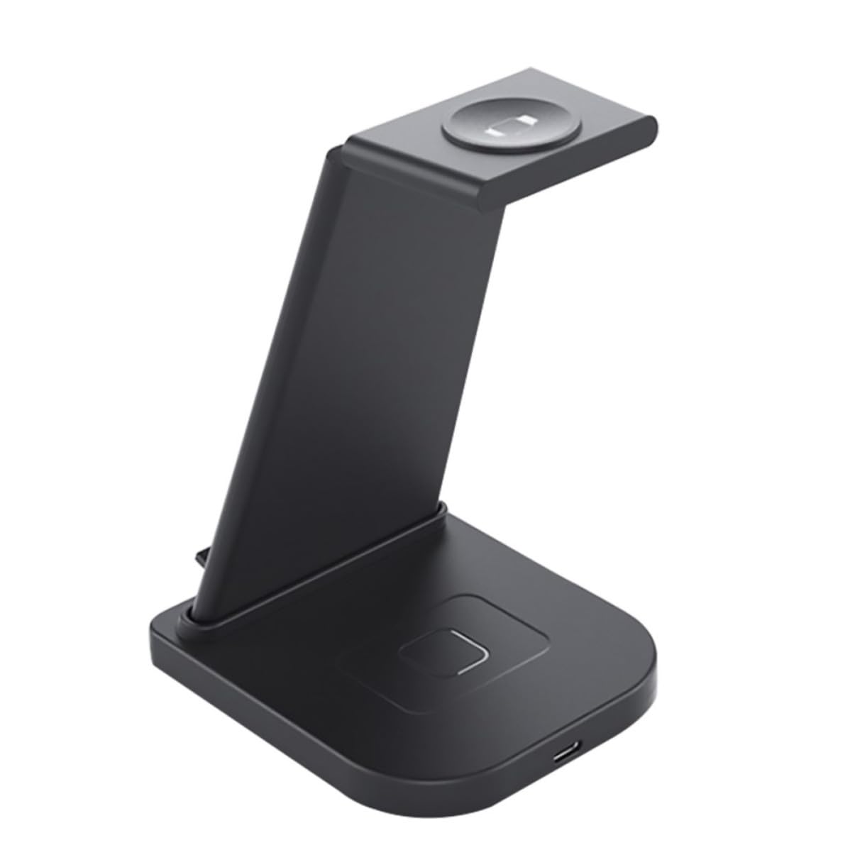 Cargador Inalámbrico Plegable de Abs y PC Negro