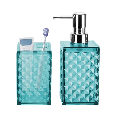 Teal Blue Bathroom Set
