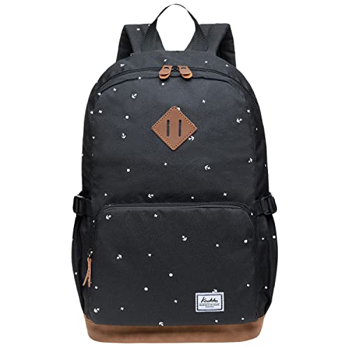 KAUKKO Studenten Backpack für Mädchen Jungen & Kinder mit 14' Laptopfach & Anti Diebstahl Tasche für den Alltag, 11.8'* 5.2'* 17.7'/ 17.6L