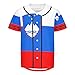 Vnurnrn Slovenia Flag Mens Baseball Button Down Jersey Hipster Hip Hop T Shirts
