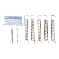 Sound Adjustment: Tighten your guitar's tremolo bridge with this high-quality spring claw screw kit, enhancing the overall acoustic quality and producing tight, crisp sounds. Glossy Tremolo Springs: Enjoy a glossy and smoothly textured finish on the ...