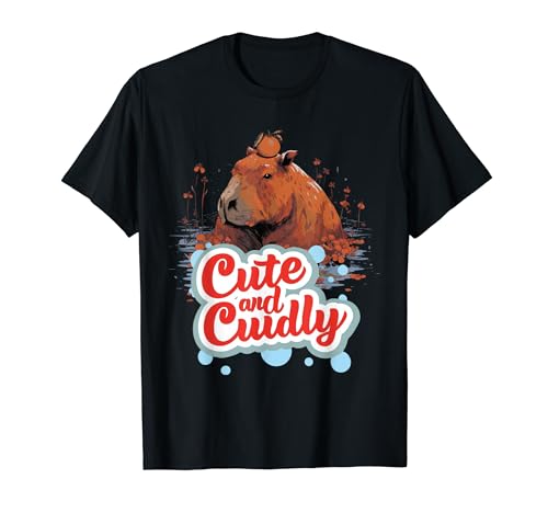 Cute Pets Capybara Cuddle Pet Love Funny Capybaras Animali domestici Maglietta