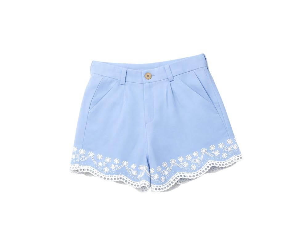 WOVENZ WONDERS Little & Big Girls Cotton Woven Embroidered Shorts | Soft & Breathable Fabric | Comfortable Casual Shorts f... - Review, Price and Buying Guide