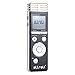 REIDEA 8GB Digital Voice Recorder Dictaphone, One-Step Noise Reduction & T-Mark, Audio Sound Activated Recorder with MP3 Player & LED Display, Perfect for Lectures Meetings Interviews etc, Black