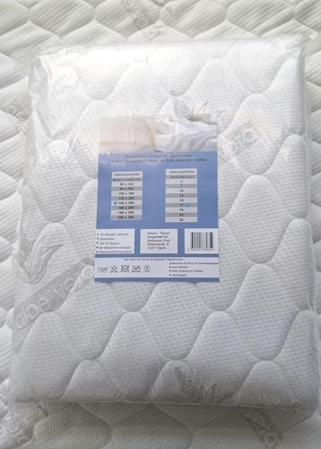 Funda de colchón 90 x 200 acolchada y transpirable con cierre de cremallera 7