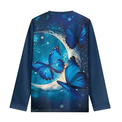 Boys Long Sleeve T Shirt Cool Graphic Crewneck Shirt for Kids 3-16Y2