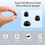 TERPINK 3 Pairs Memory Foam Ear Tips Compatible with AirPods Pro 3 Earbuds, for Pro 3rd Generation Super Comfort, Better Noise Cancel, Fits Charging Case(Black, Assorted S/M/L) - Image 6