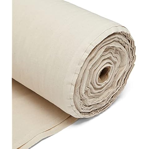1m Unbleached Calico Fabric for Sewing Cover