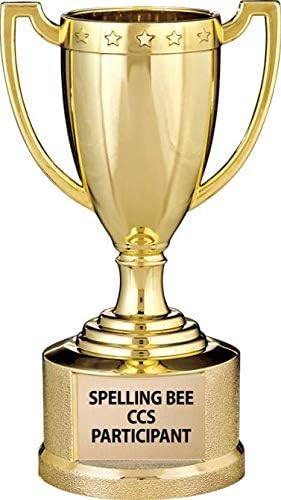 Gold Trophy Cup, 5 1/2" Shiny Gold Award Trophy Cups, Great for Custom Trophy Keepsake, Free Engraving Prime