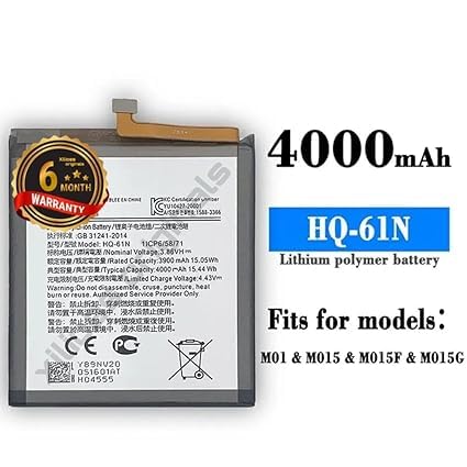 Image of HQ-61N Battery for Samsung Galaxy M01 SM-M015G, SM-M015F, SM-M015G /DS, SM-M015F /DS Battery with 6 Month Warranty** (V213)