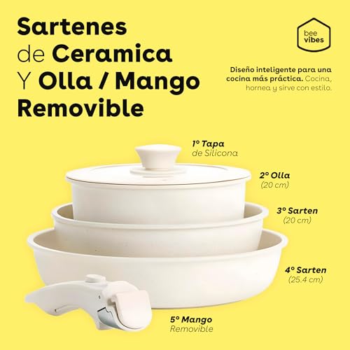 La Mejor Selección de Ollas de cerámica - los más vendidos. 29 Ollas de cerámica marca BEE VIBES (2)