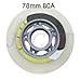 JCCHT 8 Pack Inline Skate Wheels 78mm 80A Roller Hockey Wheels for Indoor Outdoor Skate Replacement Accessory,78mm,B