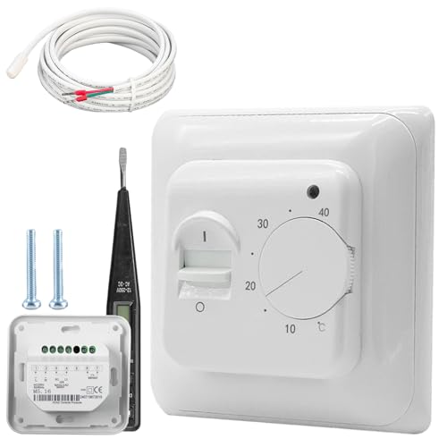 GOMETY Mechanisch Raumthermostat Fußbodenheizung Elektrisch...