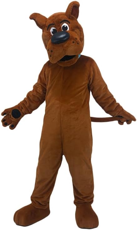 Brown dog Cartoon Mascot Costume Adult Cosplay