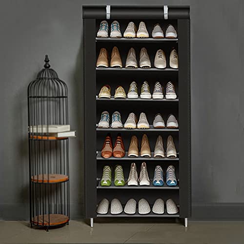 Étagère à chaussures colonne meuble de rangement gain de place compact