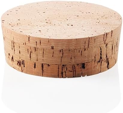 WidgetCo Size 50 Jar Cork Stoppers, Standard Grade, Regular Length, Tapered Corks (Qty 10)