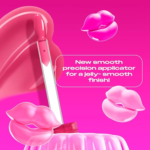NYX PROFESSIONAL MAKEUP Jelly Job Lip Gloss, Jelly Jammin', Cool Pink | Lip Tint Gloss with Full-Bodied, Smoothing & Hyper-Glossy Shine, Hydrating Cherry Oil & Peptide Complex, Vegan & Cruelty-Free - image 4