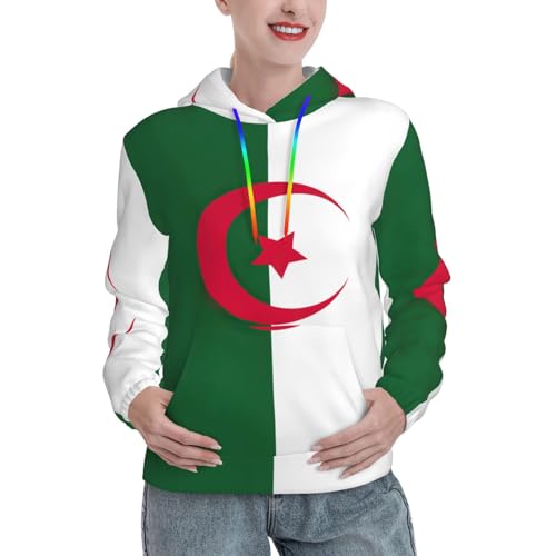 Sweat à capuche Algérie cadeau d'automne idéal pour femme pull imprimé graphique