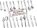 Silverware Set 18/10 Stainless Steel - Elegant Flatware Set of 20 Pieces - Eating Utensils for 4 People - Modern Cutlery Kit of Dinner Forks - Spoons Knives Dessert Forks and Spoons