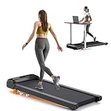 Walking Pad Treadmill with Incline - Vitalwalk Under Desk Treadmill for Home Office, Portable Mini Treadmill with Remote Control, LED Display, 300 lbs Capacity for Walking Jogging Running Black