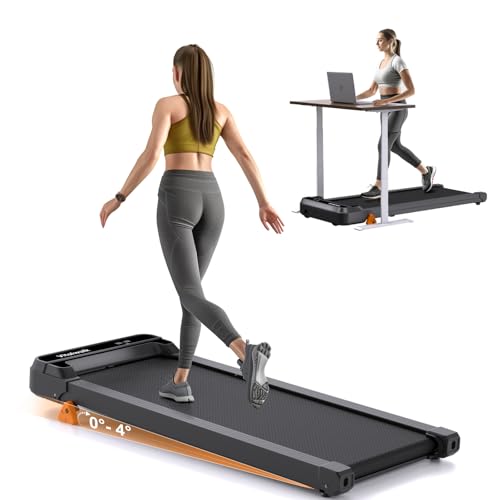 Walking Pad Treadmill with Incline, 3-Levels 300 lbs Capacity 4 in 1 Portable Under Desk Treadmill...