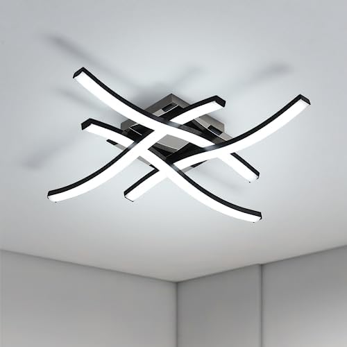 Plafonnier LED Rond 48W 40CM - Lumière Plafond Salle De Bain IP44, 6500K, Idéal Cuisine, Chambre, Bureau Et Salon