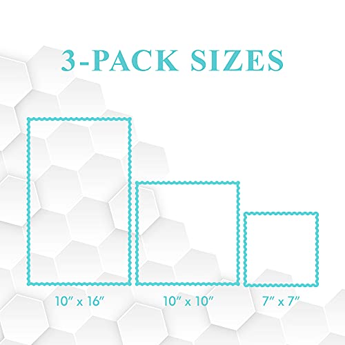 Meli Wraps - 3-Pack Reusable Beeswax Wraps for Food, Eco-Conscious Food Storage, Small, Medium and Large Food Wrap, Lau