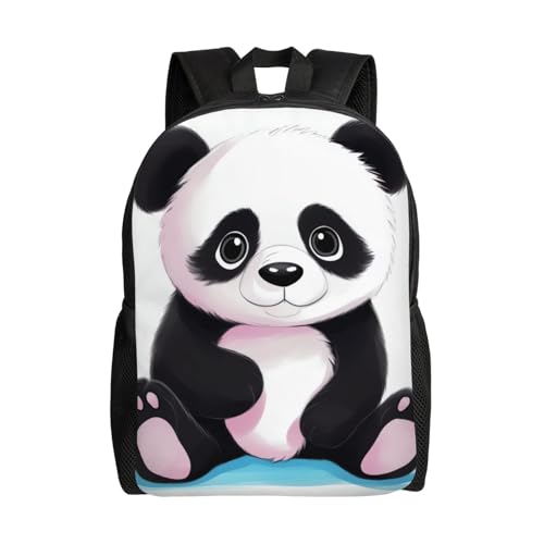 Sac à dos voyage ordinateur motif panda mignon pour un quotidien doux