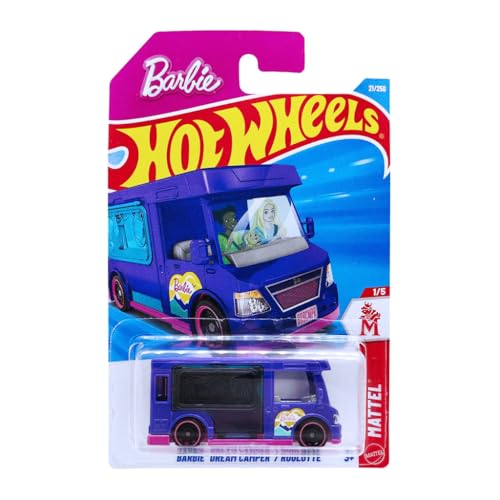 Image of Hot Wheels Barbie Dream Camper Mattel Ages 3 and Up 21 /250 (Purple)