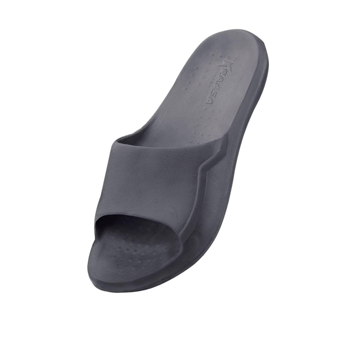 Kraasa Cloud Slippers for Men | Pillow House Slides | Non-Slip Bathroom Shower Sandals | Cushioned Thick Sole Grey UK 6 (B0CWNSBS2Y) Amazon Price History, Amazon Price Tracker