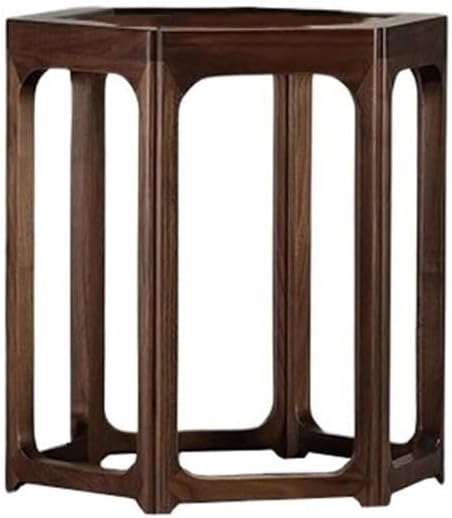 Artware Holder Indoor Dwarf Plant Rack, for Home Study Tea Room Balcony Walnut Wood Bonsai Base Home Decor