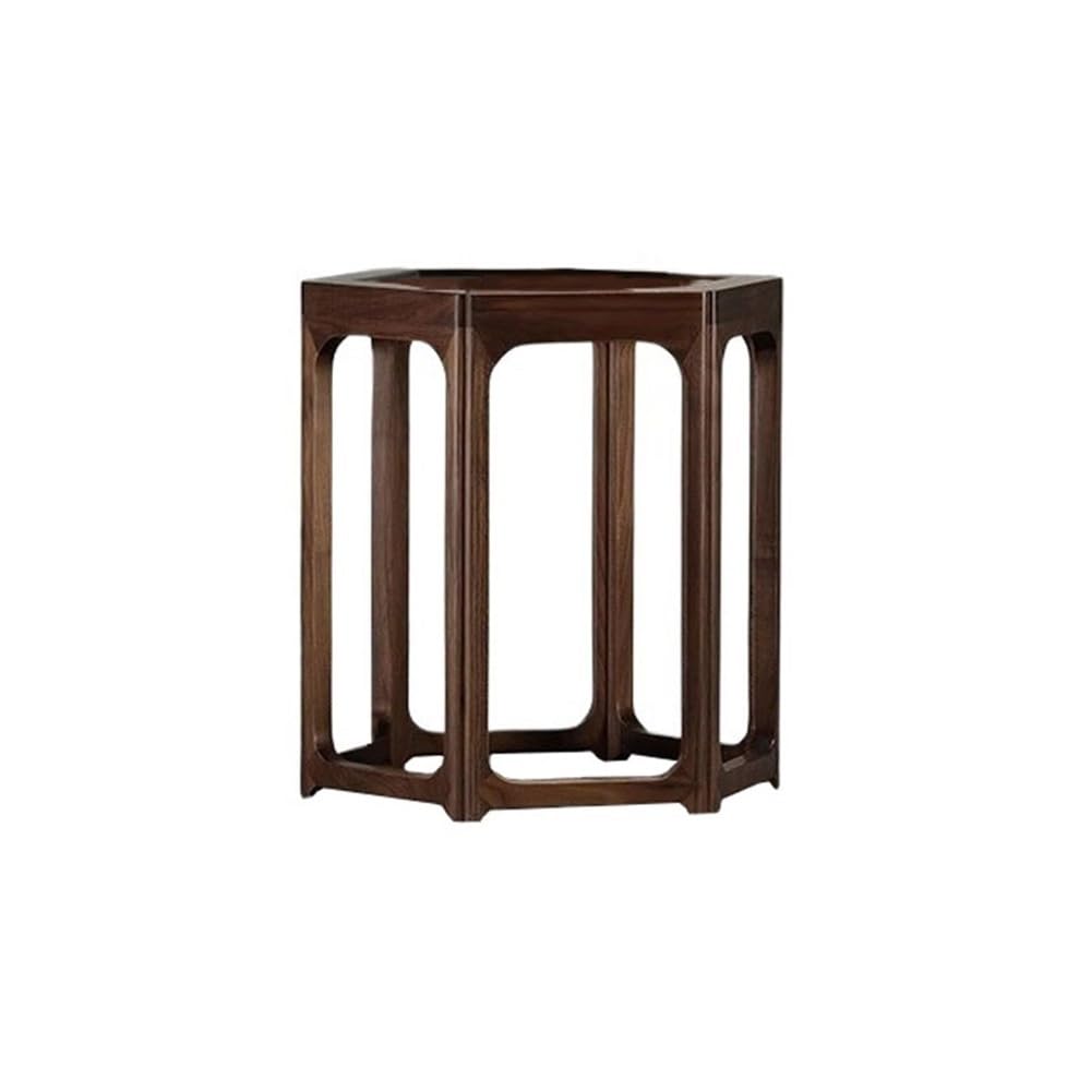 ZENY896V Home Indoor Dwarf Plant Rack, for Home Study Tea Room Balcony Walnut Wood Bonsai Base Decor