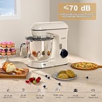 Küchenmaschine Rührmaschine 1300W Zurio 5.5L Knetmaschine Rührmaschine 10 Gang Roboter Knetmaschine mit Leiser Gärfunktion Impastatrice Planetaria – Ansicht 4