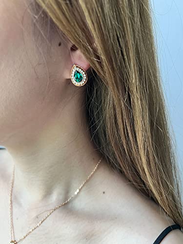 image for Txibikn 4 Pieces Fashion Elegant Water Droplets Crystal Pendent Neckla