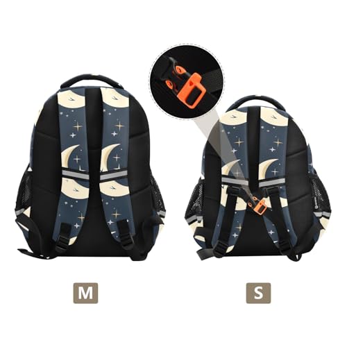 Sac à dos d'école motifs lunes pour éviter la perte des affaires de classe - 3