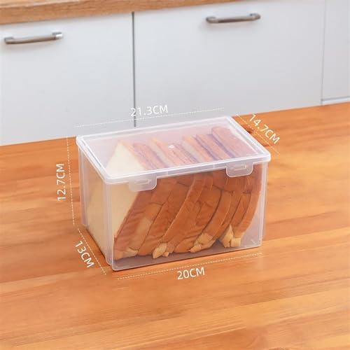 VIDOJI Storage Boxes Household Refrigerator Dedicated transparent Toast Bread Storage Box Kitchen Refrigerator Storage Box – Bild 3
