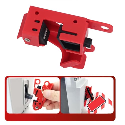6 Pces Bloqueio de Disjuntor Tagout Disjuntor Bloqueio Pacote Estilo Aperto Padrão Bloqueio Tag para