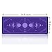 HUOCAIREN Kawaii Purple Large Gaming Mouse Pad, Moon Phase Magic Celestial Desk Mat Cute, Nonslip Laptop Desk Accessories, 31.5x11.8 in