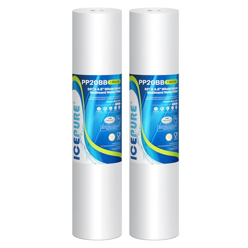 ICEPURE 1 Micron 20" x 4.5" Whole House Sediment Water Filter Cartridge