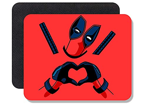 Image of ZORI Avengers - Deadpool in RED Background Gaming Mouse Pad - Computer Laptop PC| WFH Office | Anti-Skid, Anti-Slip, Rubber Base | Avengers Superhero | (Deadpool 02 RED)