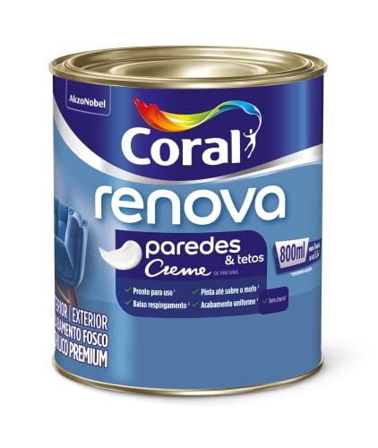 RENOVA PAREDES & TETOS FOSCO BRANCO 0,8L - CORAL