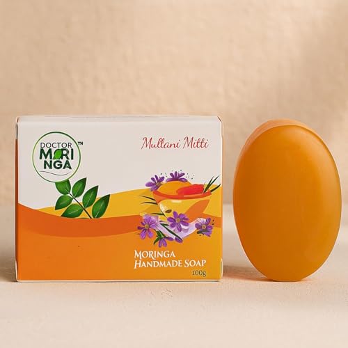 Image of Handmade Bathing Soap- 100gm | Herbal Soap for Removing Dirt & Impurities no mineral oils added Suitable for All Skin Types (Multani Mitti Soap, 100 g (Pack of 4))