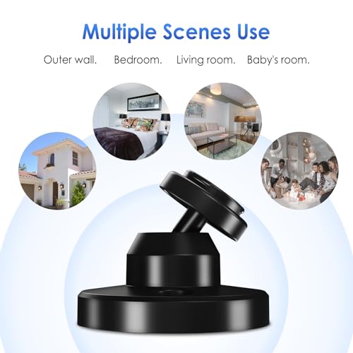 Image of Blink Outdoor Camera Mount, 360 Degree Adjustable Wall Mount Bracket, Compatible with Blink Mini, Blink 4th and 3rd Gen Outdoor Camera, 6 Pack, Black