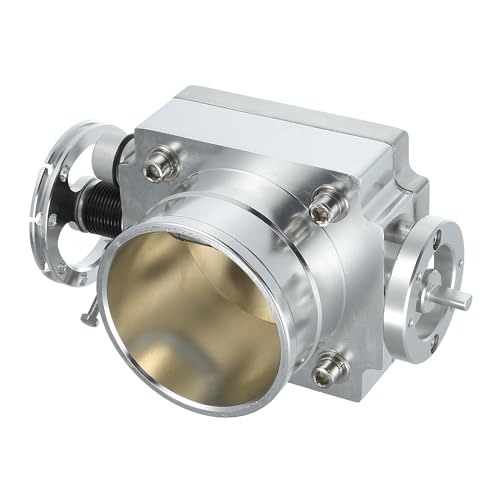 INFINAUTO Throttle Body Assembly, 80mm Car Throttle Body Actuator Aluminum Alloy Silver Tone, 1 Pcs