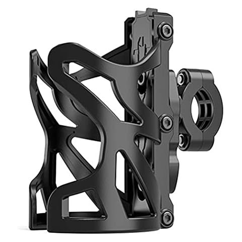 TiSkying Bike Water Bottle Cage, Lightweight Aluminum Alloy Bicycle Water Cup Holder with Screws and Tool Drink Cages for Motorcycle, MTB, Cycling,Wheelchair, Black Cover