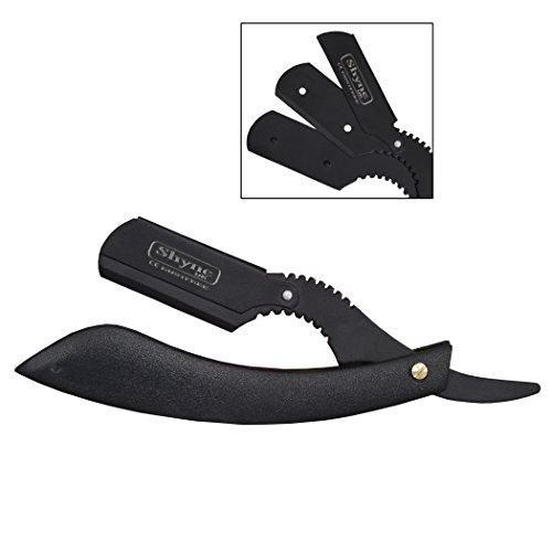 Black Barber Hair Straight Cut Throat Shaving Razor Barber Hair Salon