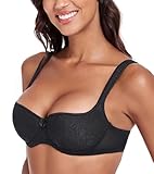 Lemorosy Reggiseno Balconcino con Ferretto Spalline Imbottite Push-up A
