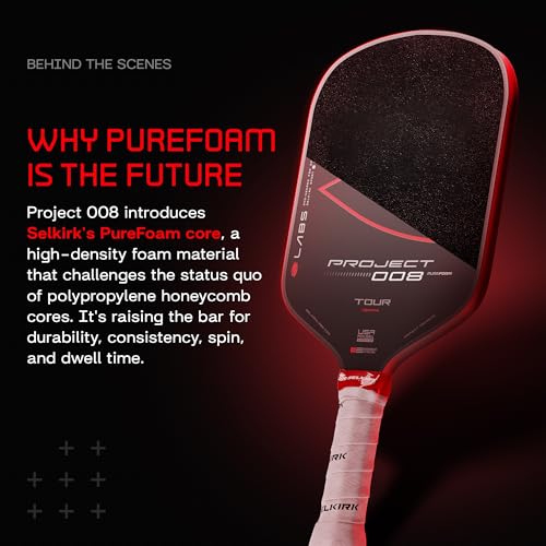 Image of Selkirk Sport Labs Project 008 Pickleball Paddle | Carbon Fiber | Tour 16mm