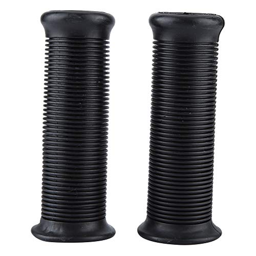 Par de 7/8 pulgadas motocicleta de 22 mm mango de mango TPU vintage disponible en salsa beige blanca amarillo gris azul oscuro café transparente café marrón oscuro colores (negro)